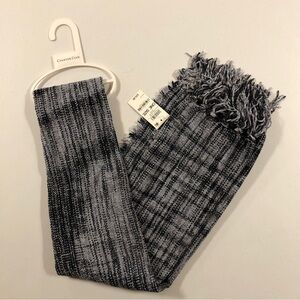 NWT  Charter Club Women's 100% Polyester Black & Gray Scarf
